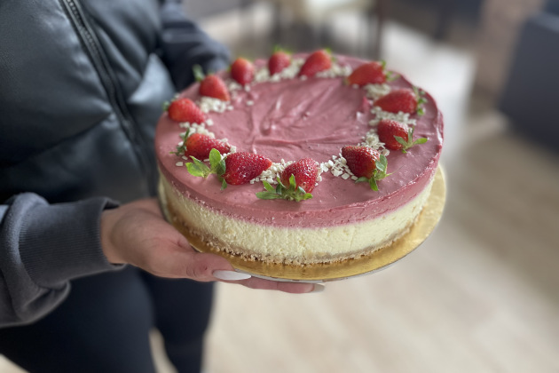 Jahodový cheesecake